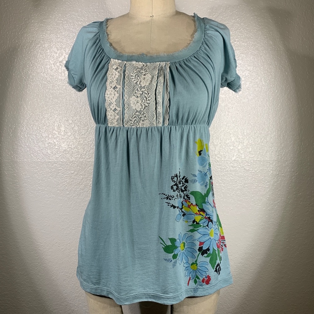 Johnny Was Whitley Maeve empire tee shirt Sz S NWT